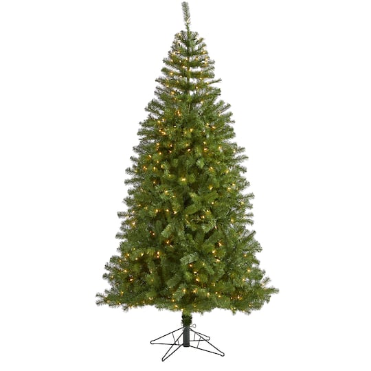 7ft. Pre-Lit Springfield Artificial Christmas Tree, Clear LED Lights